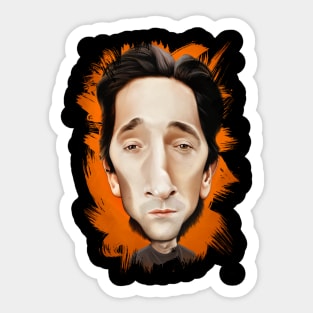 Adrien Brody caricature Sticker